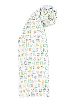 NYC Alphabet Soup Shawl Blanket