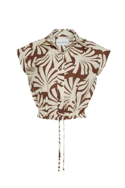 Octavia Top in Catalina Khaki