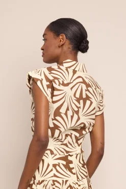 Octavia Top in Catalina Khaki