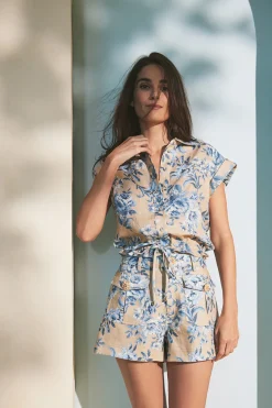 Octavia Top in Farfella Ginger Root