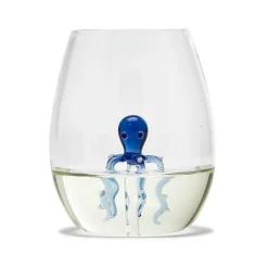 Octopus Icon Stemless Wine Glass