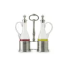 Oil and Vinegar Set with Pewter Tops, Set of 2