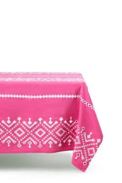 Ojete Rectangular Tablecloth in Bougainvillea