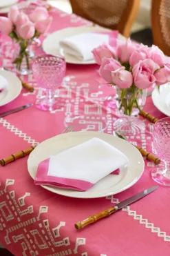 Ojete Rectangular Tablecloth in Bougainvillea
