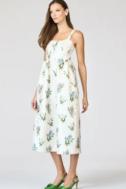 Olena Dress in Pearl Panicle