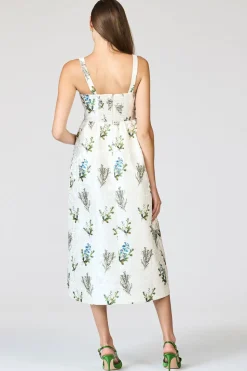 Olena Dress in Pearl Panicle