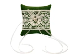 Olive Lace Ring Pillow