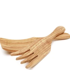 Olive Wood Spaghetti Servers