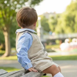 Oliver Overalls in King's Way Khaki Corduroy