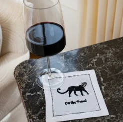 On The Prowl Cocktail Napkins, Set of 4