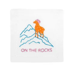 On The Rocks Cocktail Napkins, Set of 4