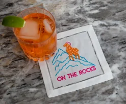 On The Rocks Cocktail Napkins, Set of 4
