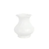 Ondulata White Short Vase