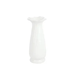 Ondulata White Tall Vase