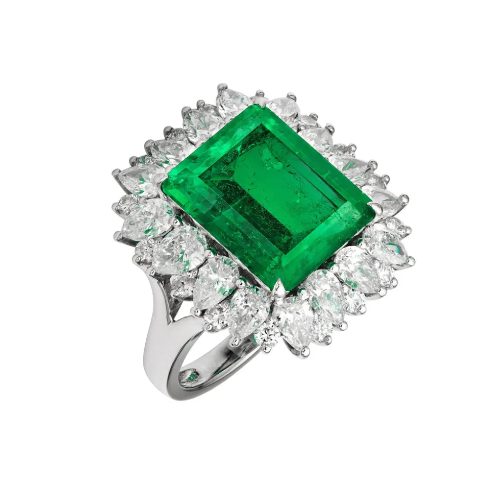 Opera Emerald Cocktail Ring
