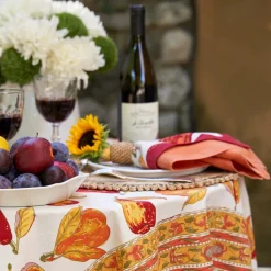 Orchard Pear Napkins in Burgundy, Set of 6