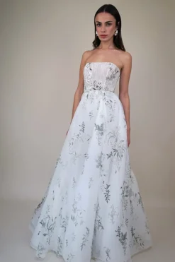 Organza Printed Circle Overskirt