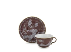 Oriente Italiano Antico Doccia Tea Cup in Castagna