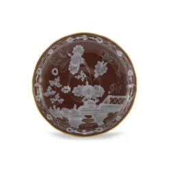 Oriente Italiano Antico Doccia Coffee Saucer in Castagna