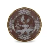 Oriente Italiano Antico Doccia Flat Bread Plate in Castagna