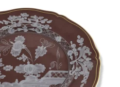Oriente Italiano Antico Doccia Charger Plate in Castagna