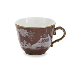 Oriente Italiano Antico Doccia Coffee Cup in Castagna