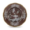 Oriente Italiano Antico Doccia Soup Plate in Castagna