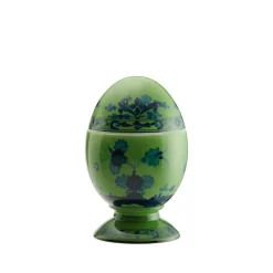 Oriente Italiano Egg With Cover in Malachite