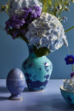 Oriente Italiano Egg With Cover in Malachite