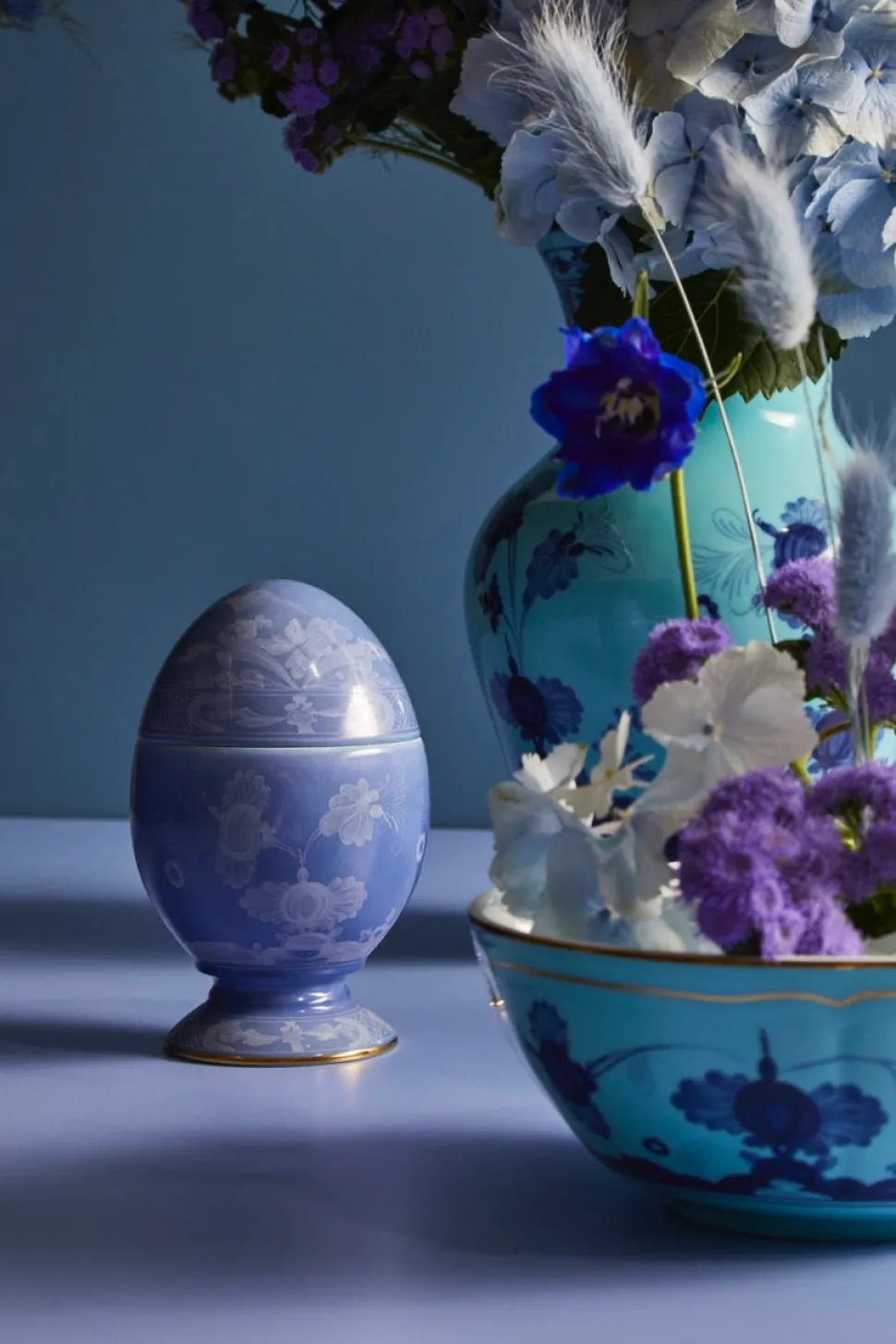 Oriente Italiano Egg With Cover in Bario