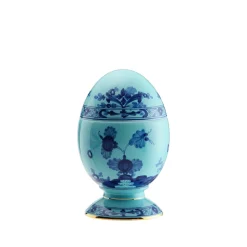 Oriente Italiano Large Egg With Cover in Iris