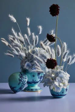 Oriente Italiano Large Egg With Cover in Iris