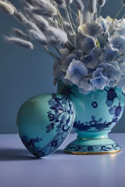 Oriente Italiano Large Egg With Cover in Iris