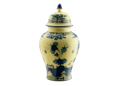 Oriente Italiano Large Potiche Vase With Cover in Citrino