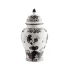 Oriente Italiano Large Potiche Vase With Cover in Albus