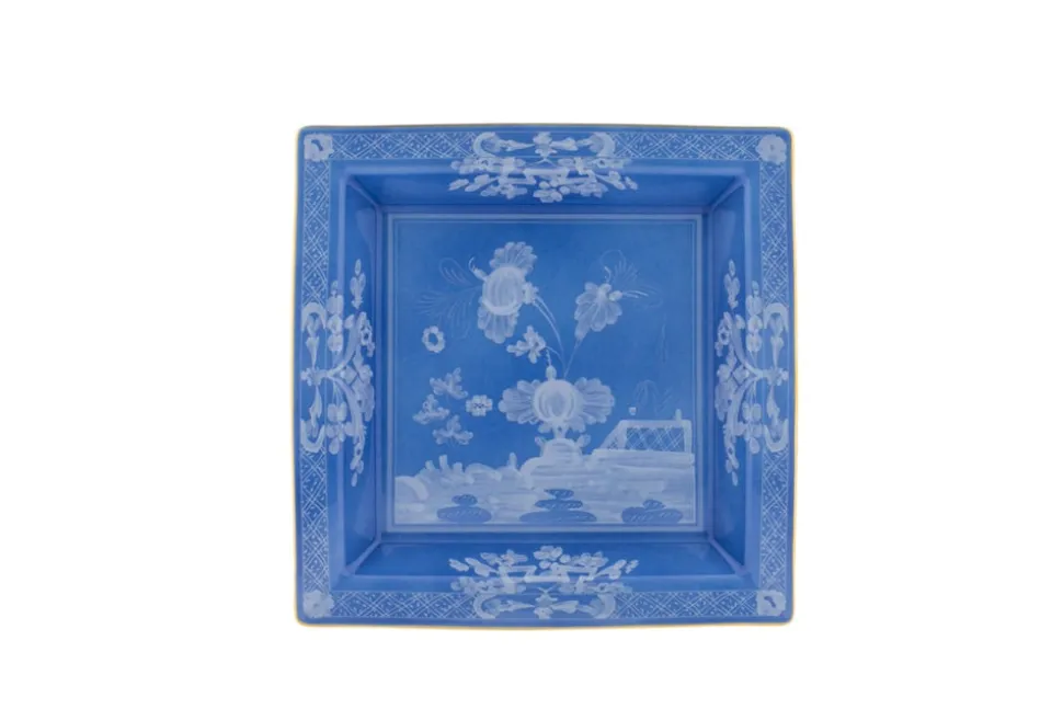 Oriente Italiano Large Squared Vide Poche in Pervinca