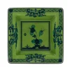 Oriente Italiano Large Squared Vide Poche in Malachite