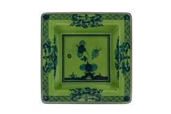 Oriente Italiano Large Squared Vide Poche in Malachite