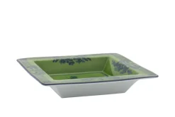 Oriente Italiano Large Squared Vide Poche in Malachite