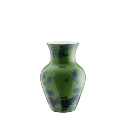 Oriente Italiano Ming Vase in Malachite