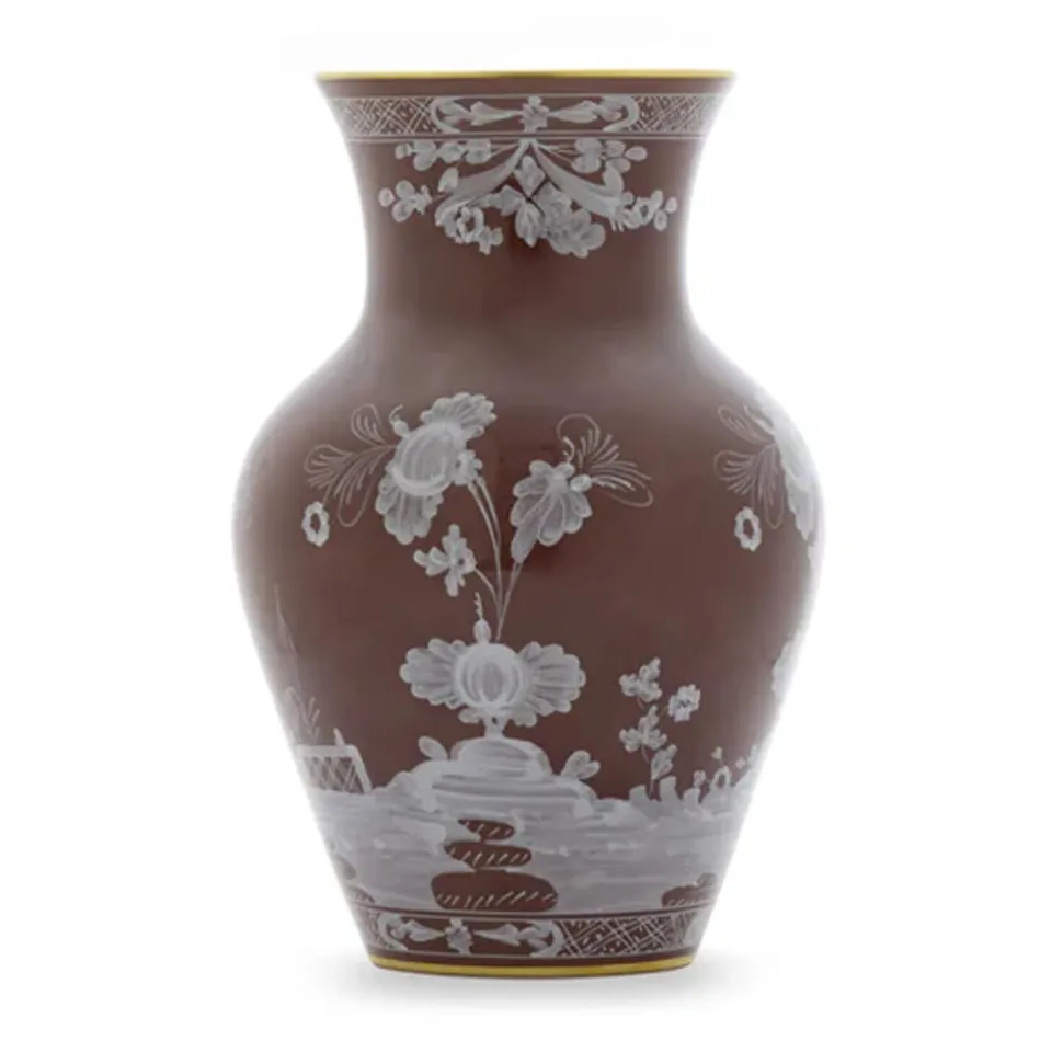 Oriente Italiano Ming Vase in Castagna