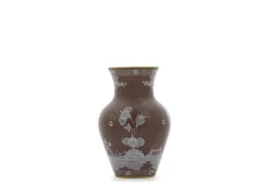 Oriente Italiano Ming Vase in Castagna