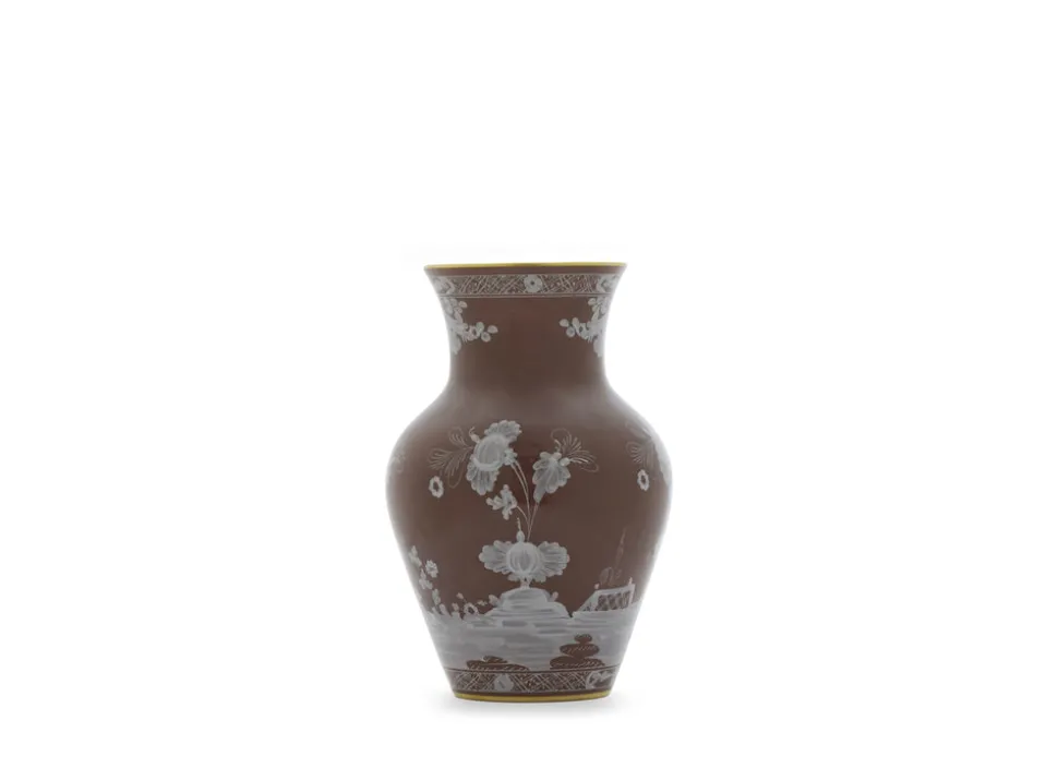 Oriente Italiano Ming Vase in Castagna