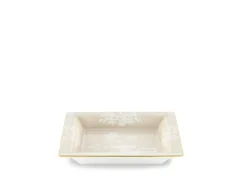 Oriente Italiano Oggetti Large Squared Change Tray in Meringa