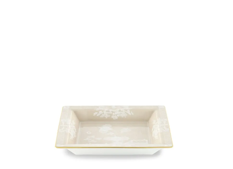 Oriente Italiano Oggetti Large Squared Change Tray in Meringa