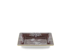 Oriente Italiano Oggetti Large Squared Change Tray in Castagna