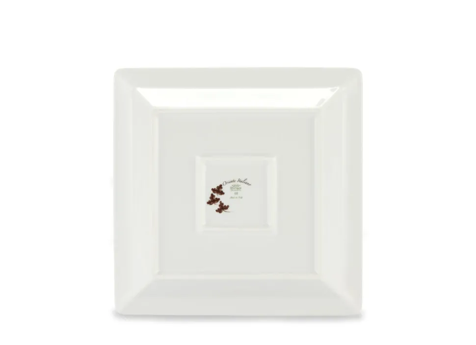 Oriente Italiano Oggetti Large Squared Change Tray in Castagna