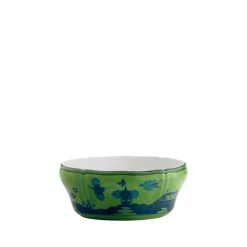 Oriente Italiano Oval Salad Bowl in Malachite