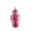 Oriente Italiano Potiche Vase With Cover in Porpora