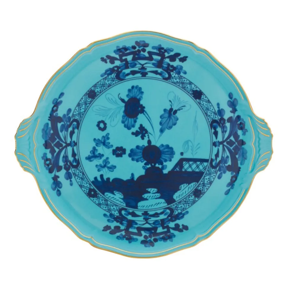Oriente Italiano Round Cake Plate in Iris
